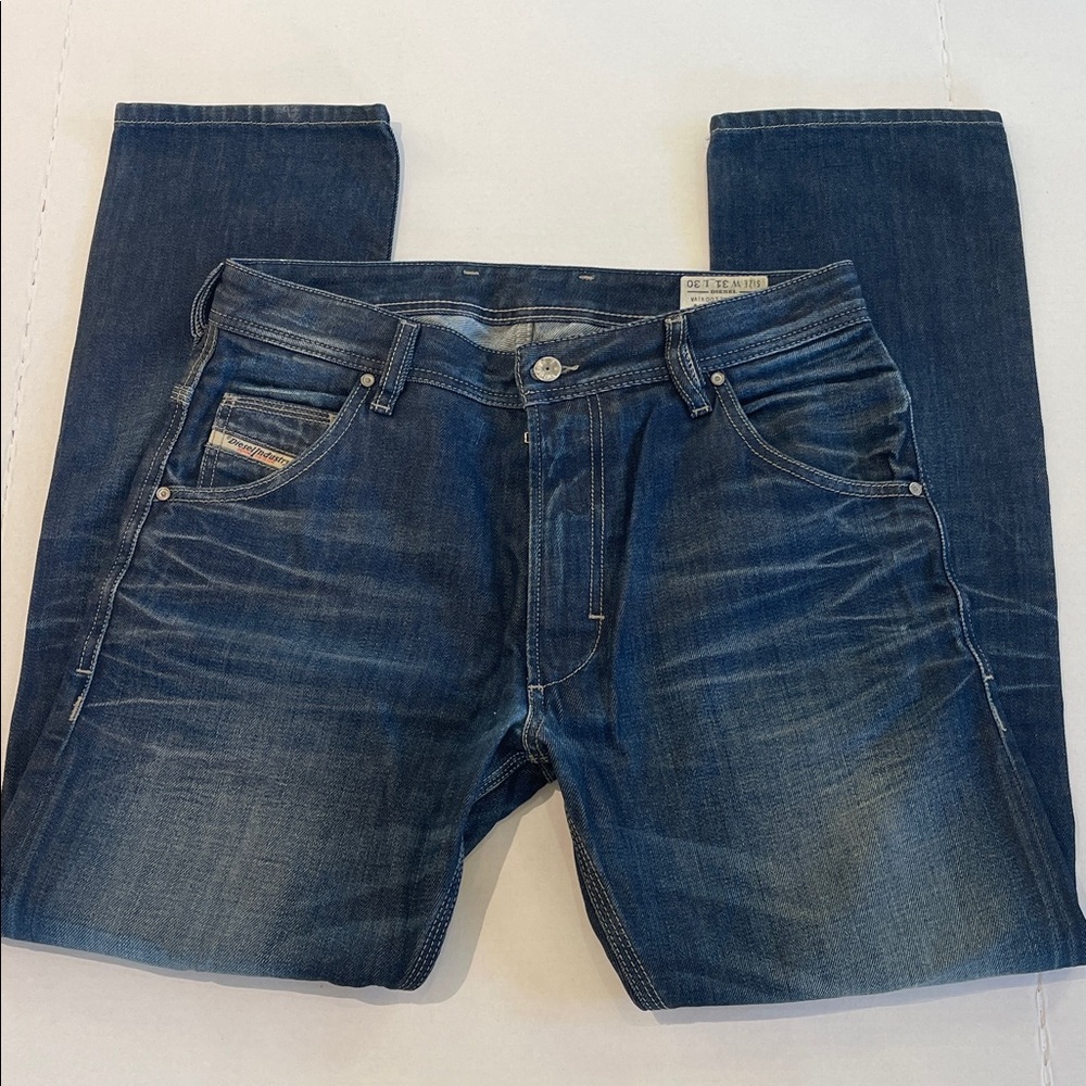 DIESEL KROOLEY REGULAR SLIM JEANS W31 L30 0073N WASH MENS